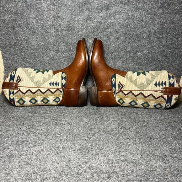 Frye Billy Pull On Southwest Womens $378 Brown Leather Embroidered Boots sz 6 B - Picture 6 of 10